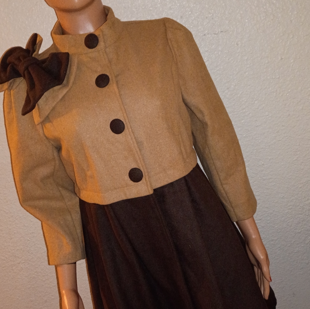 Vintage RYU Pin Up Victorian Goth Cottagecore Vintage Y2K Coat Jacket M L 10